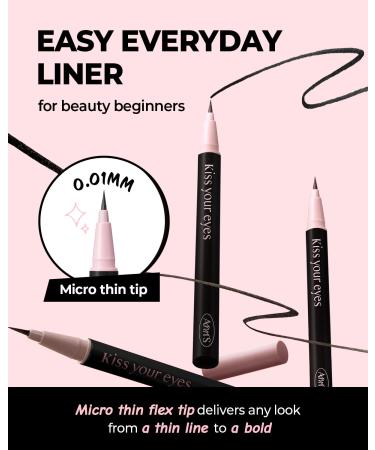 AMTS x True Beauty Edition Waterproof Liquid Eyeliner - K-Beauty | Natural Black - Buy Online on GoSupps.com