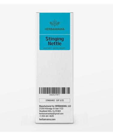 HERBAMAMA Organic Stinging Nettle Root Tincture - Urtica Dioica Herbal Drops - 2 fl oz Liquid Extract - Natural Supplement - Buy Online on GoSupps.com