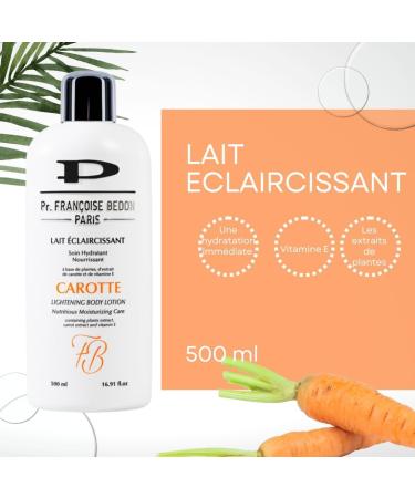 Kajal Pr. Francoise Bedon Carrot Milk Moisturising and Nourishing Lotion that Leaves Your Skin Soft Supple and Nourished - 16.9 Oz - Buy Online on GoSupps.com