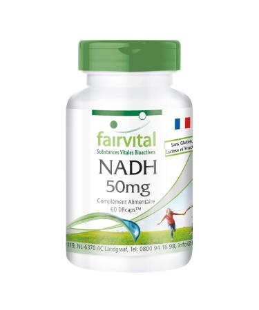 Fairvital | NADH 50mg - 2 months - VEGAN - Highly dosed - 60 capsules - delay in DRCaps