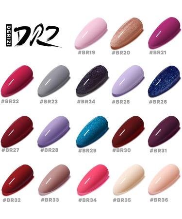 DERIZI 60 Colors Gel Nail Polish Semipermanant Nail Polish Varnish Semi-Permanent Varnish UV Nail Gel Primer Soak Off Nail Art - (Color: BR24-8ml) - Buy Online on GoSupps.com