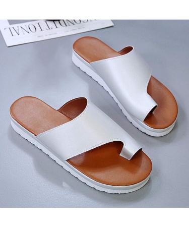 Comfortable Orthopedic Platform Sandals for Women - PU Leather Flat Sole Beach Travel Shoes - Buy Online on GoSupps.com