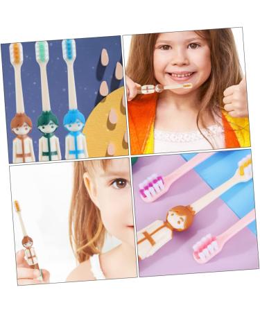 Mikinona 4-Piece Children's Cartoon Toothbrush Travel Case | Kids Toothbrush Travel Set | Ideal for Home & Travel - Buy Online on GoSupps.com