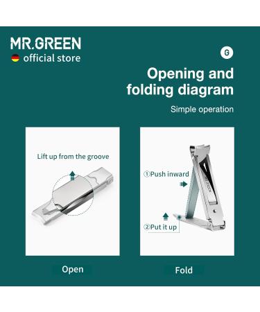 MR.GREEN Collapsible Nail Clippers Small and Thin Portable Travel Nail Scissors Cutter Stainless Steel Manicure Tools with Nail Files - Brown Leather Case+ Iron Box - Multicoloured - Buy Online on GoSupps.com