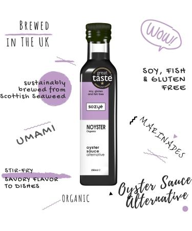 NOYSTER Sauce 250ml - Organic Certified, Vegan, Gluten-Free, Plant-Based | Made in the UK - Buy Online on GoSupps.com