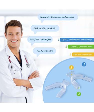 Teeth Whitening Trays | Moldable Mouth Trays for Perfect Fit | 2 Travel Cases Included | Compatible with Opalescence Gel - Buy Online on GoSupps.com