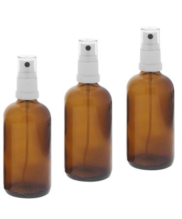100ml brown glass atomizer bottle spray bottle with white pump atomizer. Kosmetex perfume bottle 3 x 100 ml