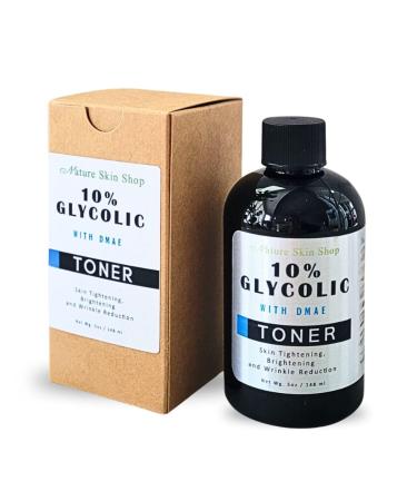10% Glycolic Acid and DMAE Toner - Skin Tightening and Wrinkle Reduction