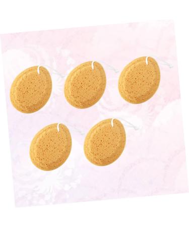 Healeved 5 Pcs Spongell Natural Bath Sponges for Exfoliating Foam Shower - 14.5X11.5cm - Buy Online on GoSupps.com