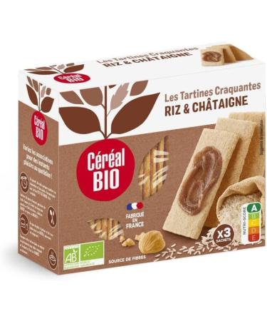 ORGANIC CEREAL - Crunchy Chestnut Toasts 145G - Pack of 4 - Buy Online on GoSupps.com