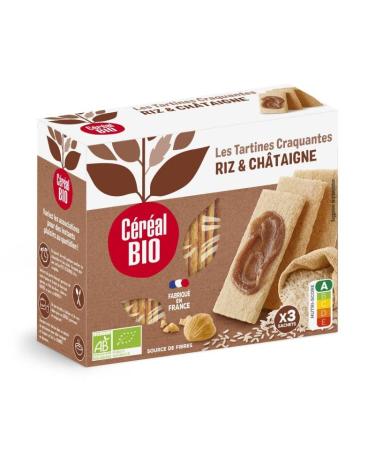 ORGANIC CEREAL - Crunchy Chestnut Toasts 145G - Pack of 4