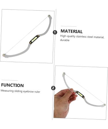 Beavorty 3pcs bow eyebrow ruler make up kit microblading caliper measuring tool drawing tool draw a line - Buy Online on GoSupps.com
