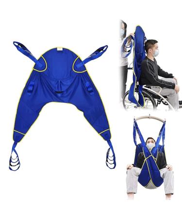 Lift Sling for Toileting Full Body Patient Transfer Lifter Portable Foldable Patient Hoist Sling Stair Transfer Belt Commode Divided Leg Sling for Elderly Disabled