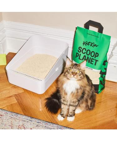 KatKin Scoop Planet Tofu Cat Litter - 100% Biodegradable & Non-Toxic - 4.5kg Bag - Buy Online on GoSupps.com