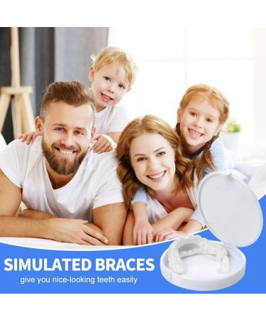 Care Spring 2 Pairs Perfect Smile Fake Teeth Veneers Instant Veneer Dentures Click on Veneer Upper and Lower False Teeth Whitening Cosmetic Teeth Sealant with Mini Tweezers for Women Men - Buy Online on GoSupps.com