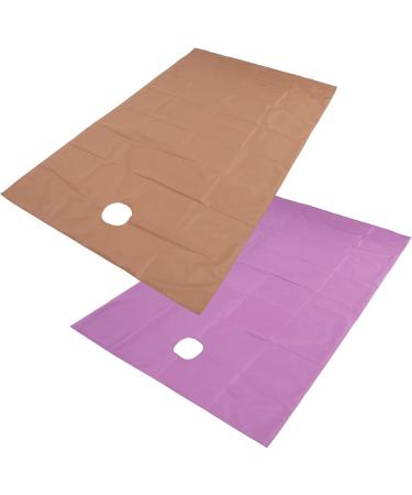 Verdant Touch Spa Beautyblock - Waterproof Massage Bed with Facial Hole 200x115 cm Violet & Dark Coffee | Perfect for Spa & Home Use - Buy Online on GoSupps.com