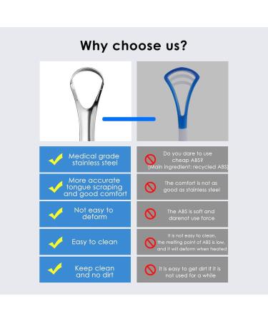 Jingling Stainless Steel Tongue Cleaner for Adults & Children | Professional Oral Hygiene & Fresher Breath - Buy Online on GoSupps.com