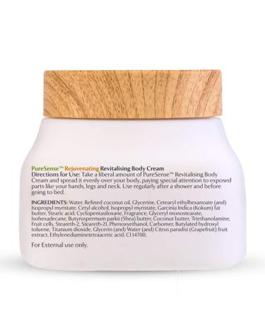 PureSense Revitalising Body Cream 140ml - Nourishing & Hydrating Skincare for All Skin Types | Shop Internationally - Buy Online on GoSupps.com