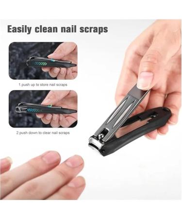 Anti-Splash Nail Clipper Stainless Steel Professional Manicure Trimmer Toe Nail Clipper with Clip Catcher Clippers (Color : S) - Buy Online on GoSupps.com