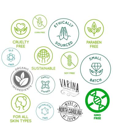 Varina Natural Carnival Variety Bar Soap Gentle Cleansing for Sensitive Skin | Sweet Vanilla | 5 Pack - 4.5 oz Each - Buy Online on GoSupps.com