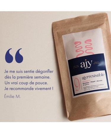 AJY RESISTIBLE ORGANIC | Slimming supplement | Guarana Acerola Green Tea & Nopal | Made in France | 60 capsules 1 month - Buy Online on GoSupps.com