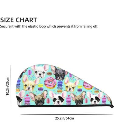 Sweet Dog Cyan - Super Absorbent Microfiber Hair Towel & Quick Dry Turban for Curly Long Thick Hair - Perfect Hair Wrap for Women Girls & Kids - Buy Online on GoSupps.com