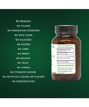 Barlowe's Herbal Elixirs Gymnema Sylvestre | Extract | 25% Gymnemic Acid | 600 mg Per Capsule | 60 Veggie Capsules | Glass Bottle | Stearate Free | No Fillers | Non-GMO - Buy Online on GoSupps.com