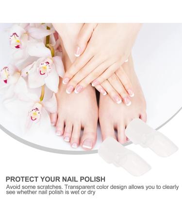 Housoutil 90 Pcs Nail Case Nail Removal Tools Nail Polish Varnish Tip Skincare Tool Nail Tools for Nail Art Skin Care Tools Cuticle Protectors for Fingers White Accessories Manicure Plastic 4x2cmx3pcs Whitex3pcs - Buy Online on GoSupps.com