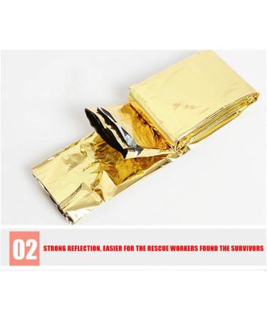 Sagasave 10pcs Survival Space Blankets | Reflective Thermal Foil for Outdoor & Hiking | Individually Packaged First Aid Foils - 140x210cm Silver - Buy Online on GoSupps.com