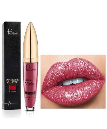 18 Colors Diamond Long -lasting lipstick 3D Shining Stars Perling Gloss LipGloss Shimmer Metallic Texture Liquid long -lasting lip gloss waterproof durable not stick cup (15)