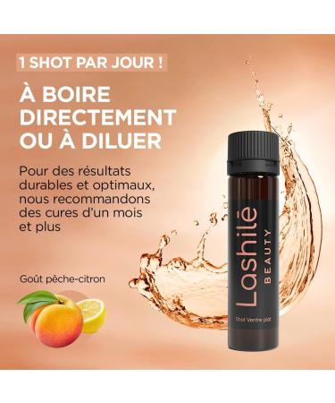 Lashil Beauty - Compl ment Alimentaire - Soulager les inconforts digestifs - Shots Ventre plat - Fenouil menthe poivr e romarin calcium zinc - Made in France - Programme 1 Mois 1 unit (Lot de 2) - Buy Online on GoSupps.com
