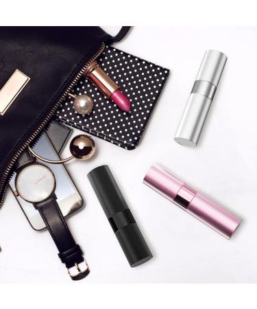 Darbermu 3PCS Perfume Atomiser 8ML Perfume Atomisers Refillable Travel Perfume Atomiser Bottles Atomiser Perfume Spray Bottle Travel Bottles with Funnel and Refill Pump for Travel Vacation Pink Black Silver - Buy Online on GoSupps.com