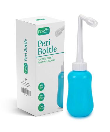 FORET-Peri Bottle for Postpartum Essentials I Feminine Care I Superior Portable Bidet for Women- After-Birth Accessories for Mothers to Soothe & Clean Perineal Area I Compact & Sturdy I No Water Leak