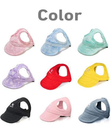 BT BEAR Hundege Baseball Cap for Dogs - Adjustable Summer Hat with Ear Holes for Small & Medium Pets (Size M Light Blue) - Perfect for Travel & Sports - Buy Online on GoSupps.com