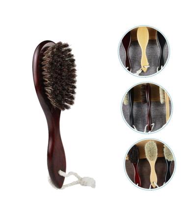 Beavorty Men's Wooden Bamboo Mustache & Beard Hairbrush - Premium 20x5cm Cleaning Brush for Grooming & Baby Bathing - Buy Online on GoSupps.com