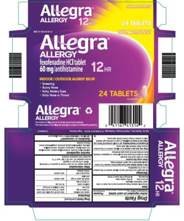 Allegra Allergy 24 Hour Tablets 180 mg Each Long-Lasting Fast-Acting Antihistamine for Noticeable Relief from Indoor and Outdoor Allergy Symptoms (70 Count) (Pack of 2) - Buy Online on GoSupps.com