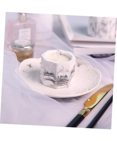 FRCOLOR Scented Octagonal Soy Candles Smokeless Marbling Party & Bathroom Decor | Perfect for Meditation & Ornaments - Buy Online on GoSupps.com