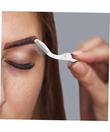 2PCS Foldable Eyebrow Comb & Eyelash Extension Brush - Stainless Steel Spoolie Tool for Perfect Makeup - Buy Online on GoSupps.com