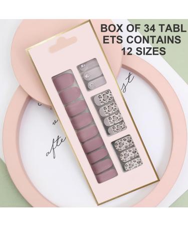 Ruarby Semi Cured Gels Nails Stickers Nails Polish Strips Korean Style Gels Nails Strips Nails Art Decortions for Party Style1 - Buy Online on GoSupps.com