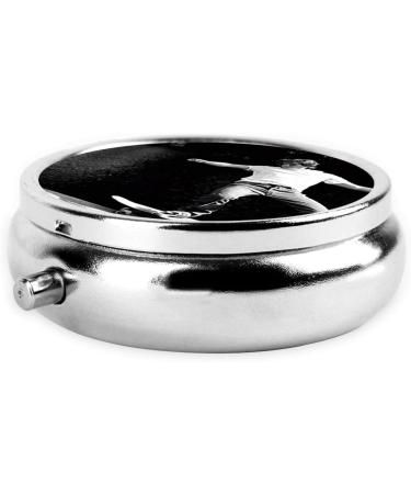 Weightlifting Sports Mini Round Pill Box | 3 Compartment Travel Organizer | Portable Medicine Case for Home & Office - Buy Online on GoSupps.com