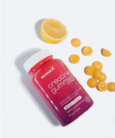 Glute Gummies & Creatine Gummies - 3G Lemon Drop Flavor 90 Count | Muscle Builder & Fitness Supplement for Women - Buy Online on GoSupps.com