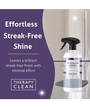 Therapy Stainless Steel Cleaner and Polish - Fresh Lavender - Pack of 2 - 16 Fl Oz. - Buy Online on GoSupps.com