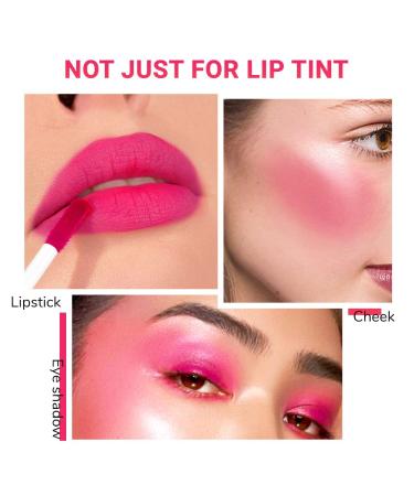 BINGBRUSH 2Pcs Bright Vivid Color Lip Tint Set - Long-wear, Moisturizing Liquid Lipstick - Brilliant Rouge Lip Gloss Gift for Women - Buy Online on GoSupps.com