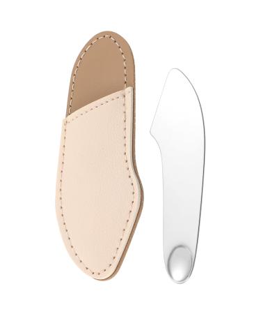 FOMIYES 4pcs Makeup Plate Mixing Spatula Face Foundation Spatula Makeup Palette Mixer Stainless Steel 1 g (Pack of 1) Silverx4pcs