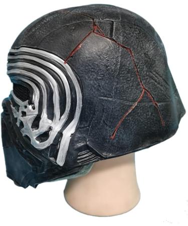 Gaweco Star Series Kylo-Ben Solo Latex Helmet Cosplay Mask - Halloween Costume with Blood Scar - Buy Online on GoSupps.com