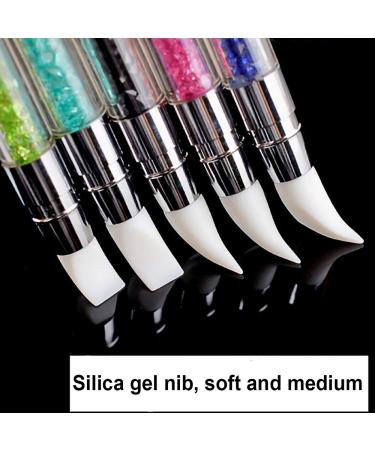 Mwoot 5pcs Gel Nail Art Pen Set | Silicone Brush & Acrylic Handle | Professional Nail Art Tools for Salon & Home Use - Buy Online on GoSupps.com
