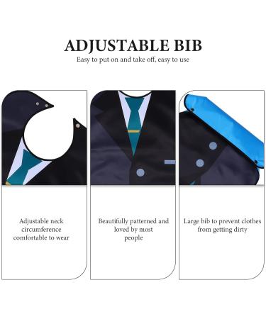 Adult Laz Waterproof Libbar Suit - Washable & Reusable Dining Protection for Older Men | Assorted Colors | 84x45cm - Buy Online on GoSupps.com
