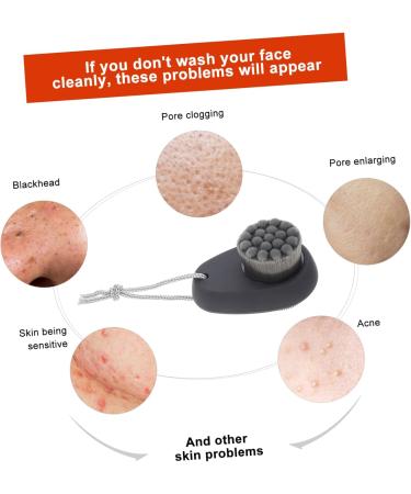 Healeved Cleansing Brush Facial Washing Brush Wash Face Brush Face Washing Brush Washing Face Brush Facial Cleaning Brush Cleaning Facial Brush Exfoliating Face Brush Women Face Brush - Buy Online on GoSupps.com