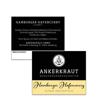 Ankerkraut Hamburg Harbor Curry - Premium Spice for Curries Poultry Rice & Hummus - 60g in Cork Glass - International Shipping Available - Buy Online on GoSupps.com