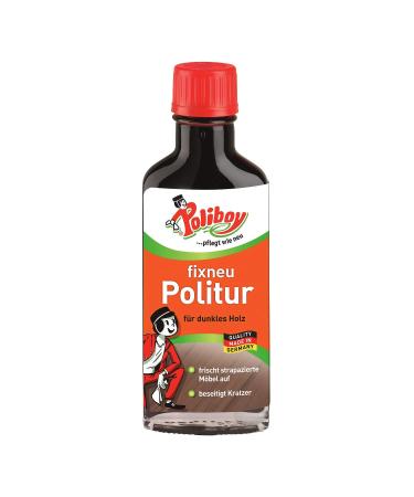 100ml poliboy fixed new polish for dark wood freshly freshened up and eliminates scratches and fine quirks (polish dark) 100 ml (1 Pack) polish dark
